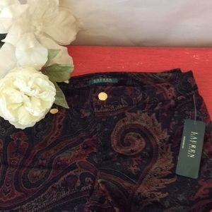 Velvet Paisley Pants